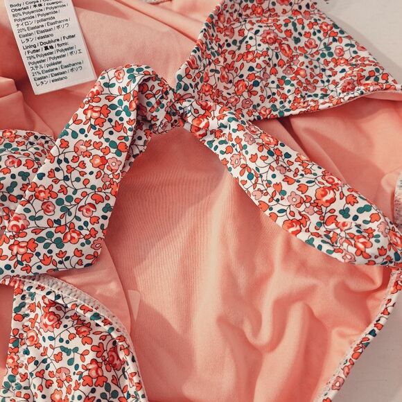 J. Crew Sunset Pink Liberty Fabric Bikini Bottom Fresh Floral Feminine 3X NWT - Picture 9 of 11